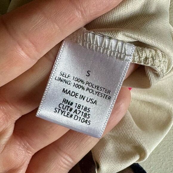 Revolve The LDRS High Neck Nude Lined Branch Mock Neck Mini Dress Women's Small - Picture 5 of 9